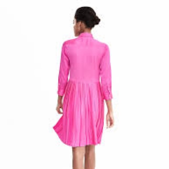 NWT Banana Republic Pleat-Skirt Shirtdress Size 0 - Picture 2 of 7